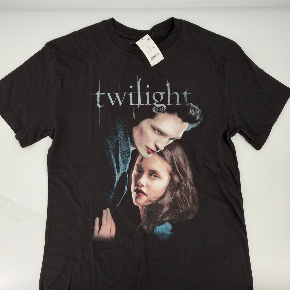 Twilight Graphic Tee Movie Promo Lionsgate Modern Unisex Large Black T-Shirt